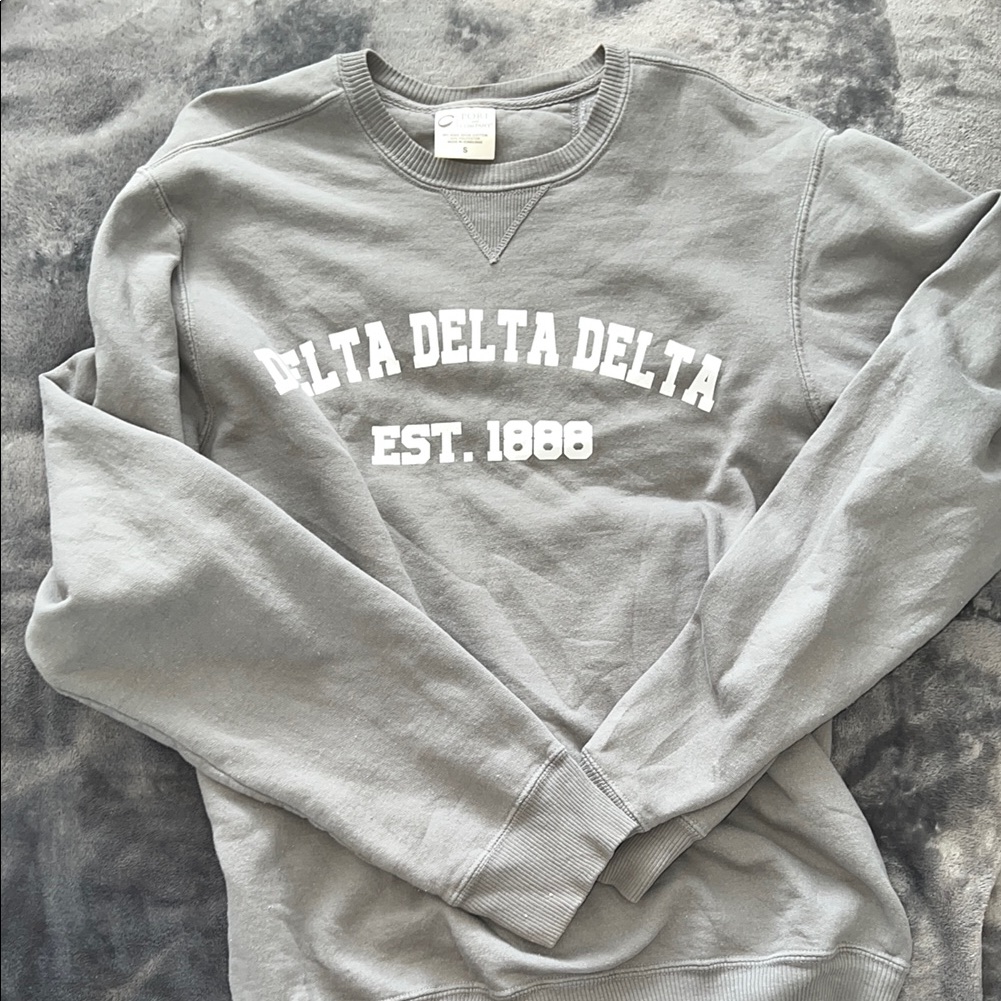 Gray Delta Delta Delta Sweater